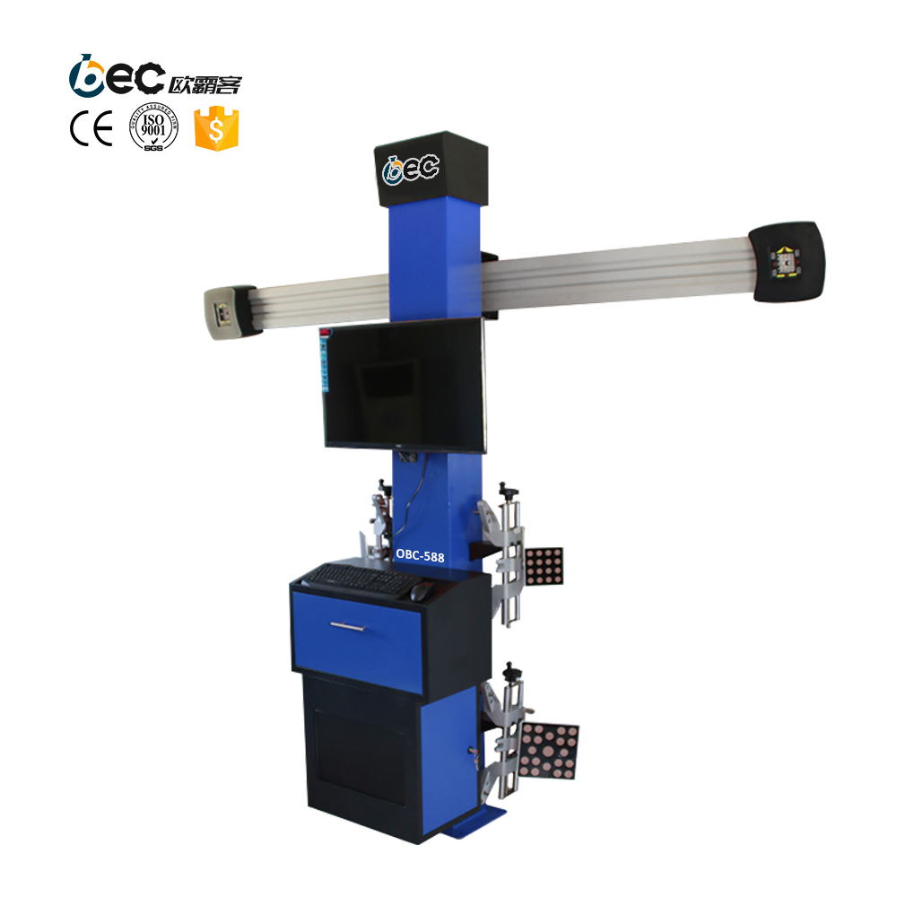 OBC 3D Laser Wheel Alignment System with ADAS Calibration MaxiSys Ultra Tablet for Auto Shop