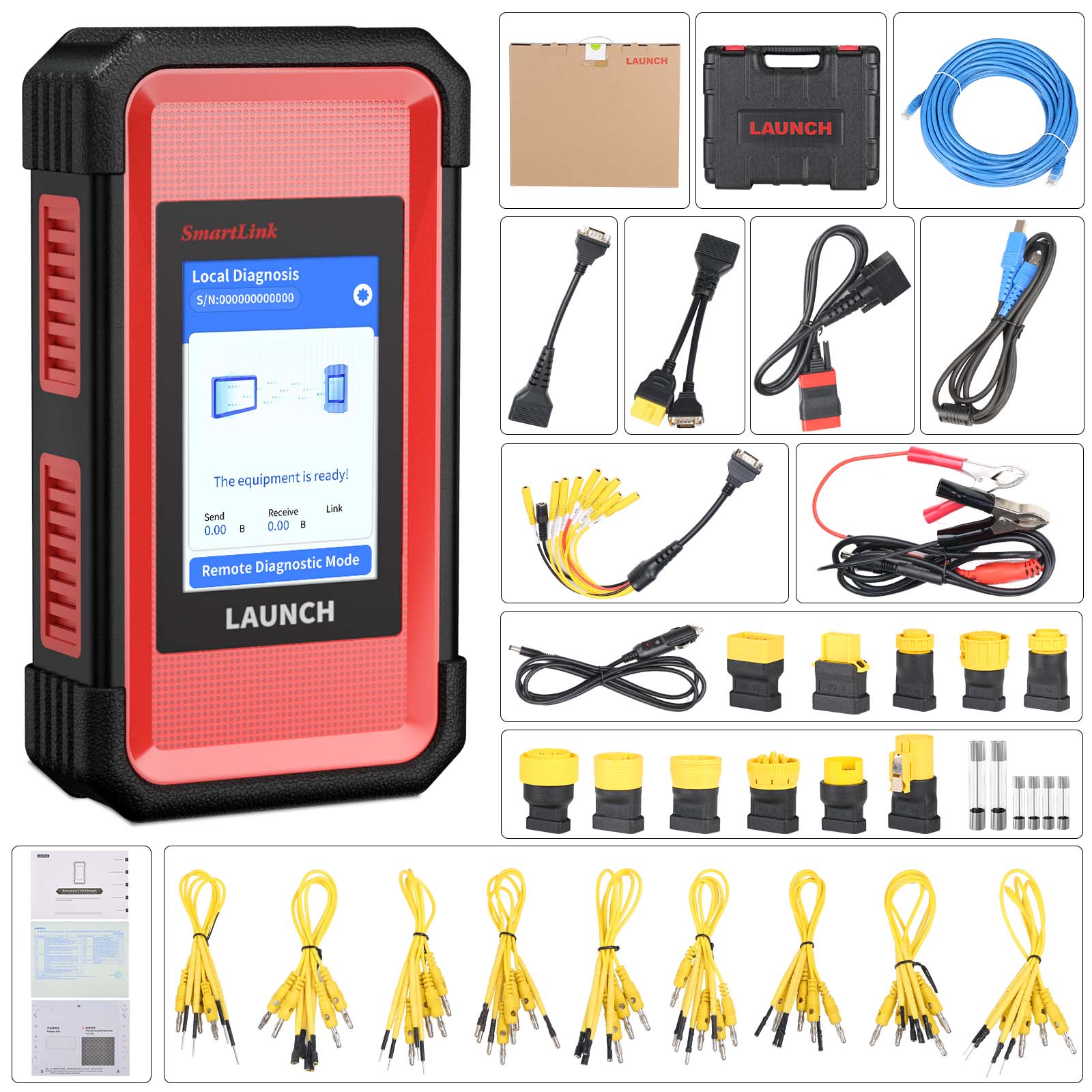 BT/WiFI Launch SmartLink C2.0 Heavy Duty Super Remote Diagnosis for Commercial/Passenger/New Energy Cars for X431 V+ PRO3S+ PRO5
