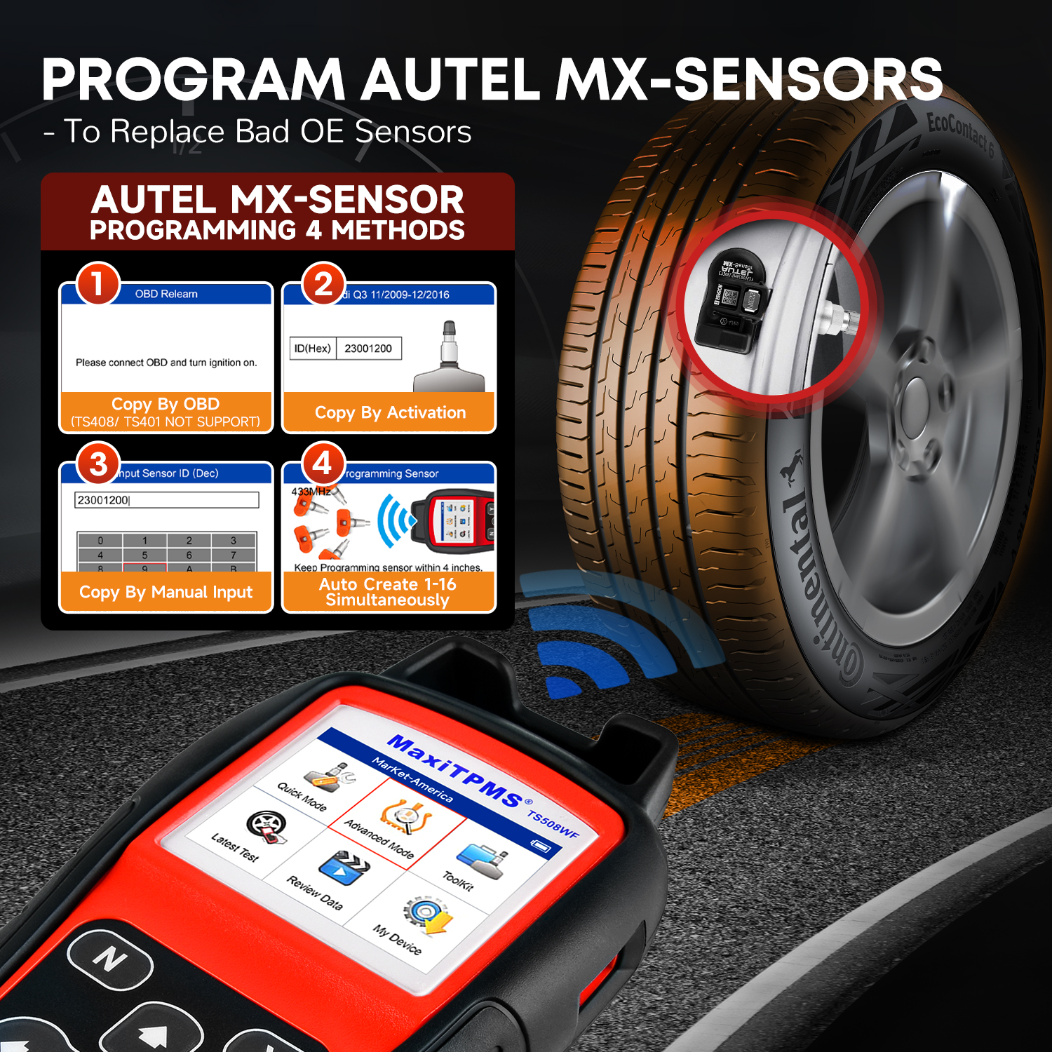 Autel TS508WF Features 2