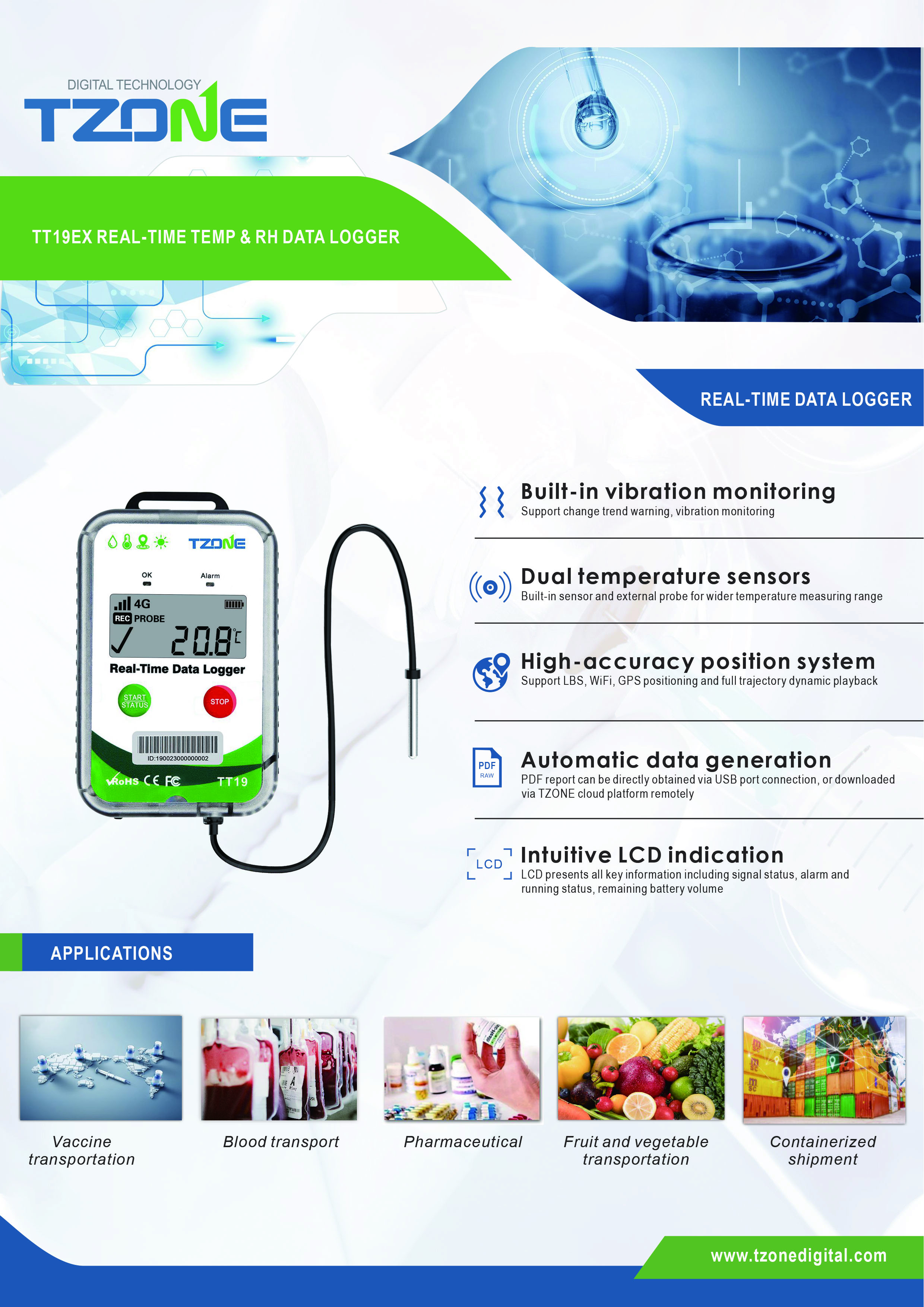 GSM Temperature Data Logger with Smart Gps tracker &amp; Locator for of All Your Vehicle Model