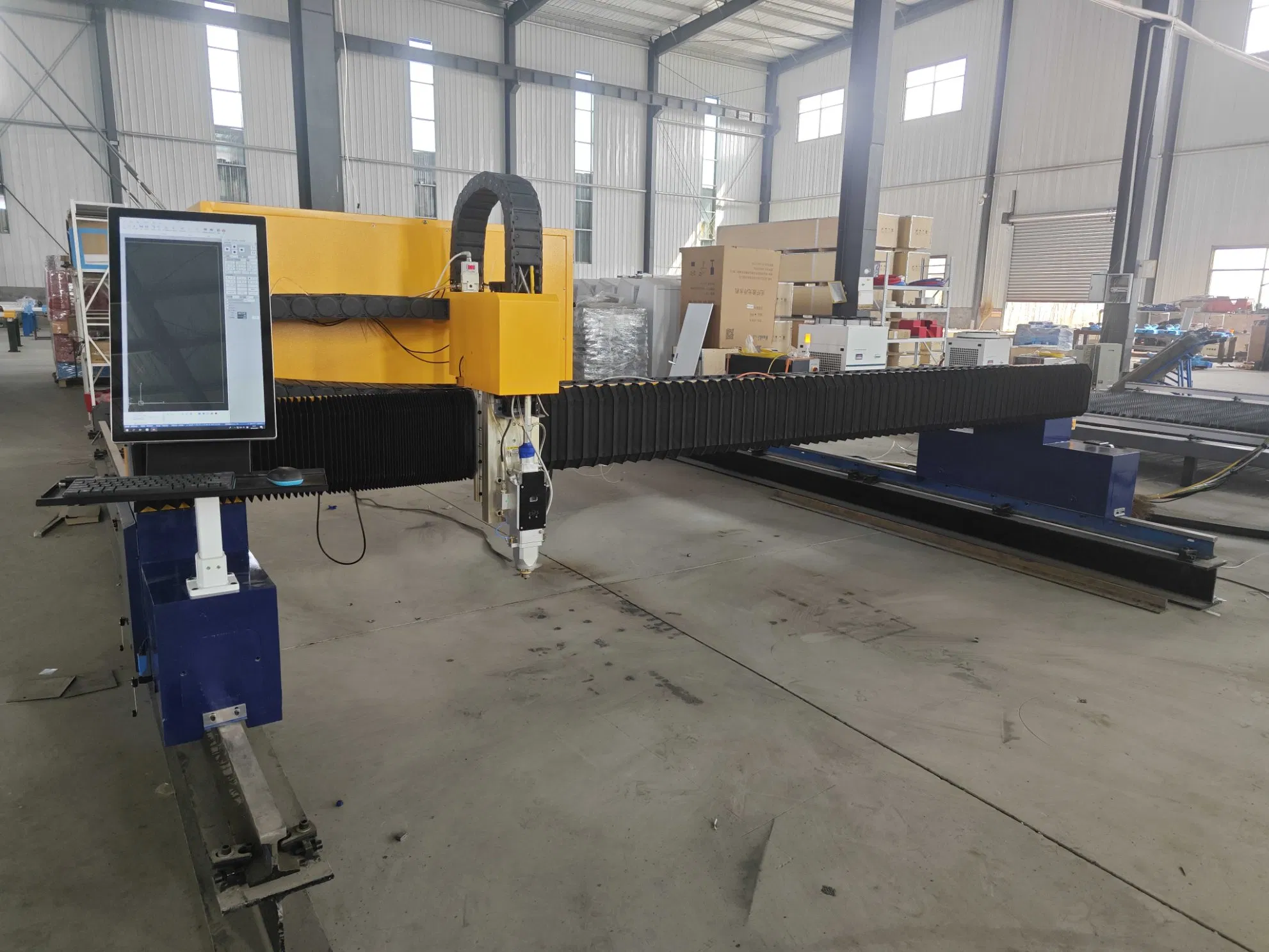 Fwincnc Stainless Steel Laser Cutting Machine Grantry Big Size 25mm Gantry CNC Fiber Laser Cut Raytools