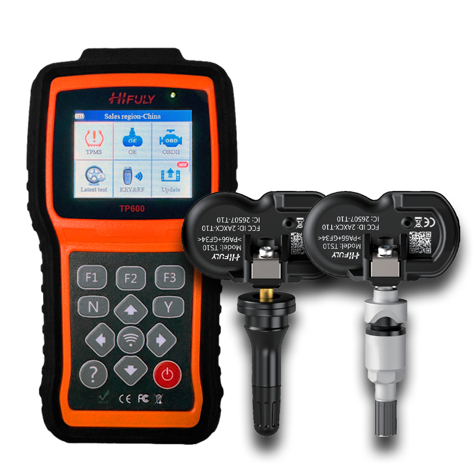 Hifuly TPMS Diagnostic Scanner Tool Tire Pressure Monitoring System Universal TPMS Program with 315&amp;433 MHZ Sensor for All Car