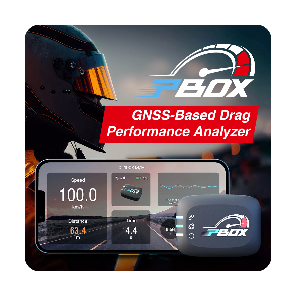 Portable GNSS Data Logger for Car Performance Acceleration and Braking Tests