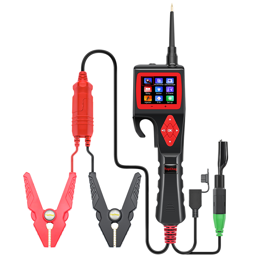 Free Update Topdiag P200 Smart Auto Electrical Circuit System Tester Jdiag Power Probe SMARTHOOK Car Truck Battery Tester