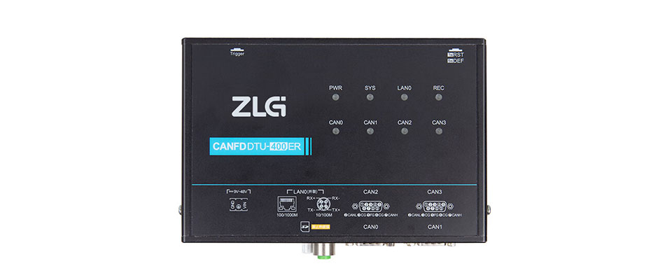 ZLG CANFDDTU-400ER 4-Channel CAN FD Data Logger Automotive Black Box for Vehicle Testing and Diagnostics