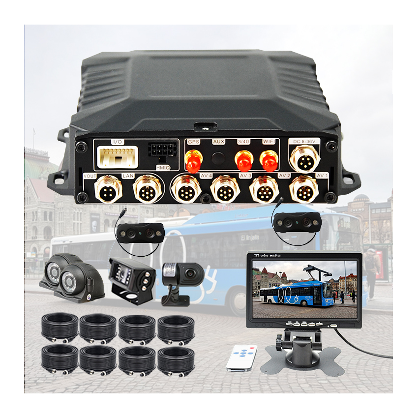 8ch 5g Wifi 4g 1080p Camera Car Fleet Management Mdvr Fuel Monitoring Truck Mobile Mdvr