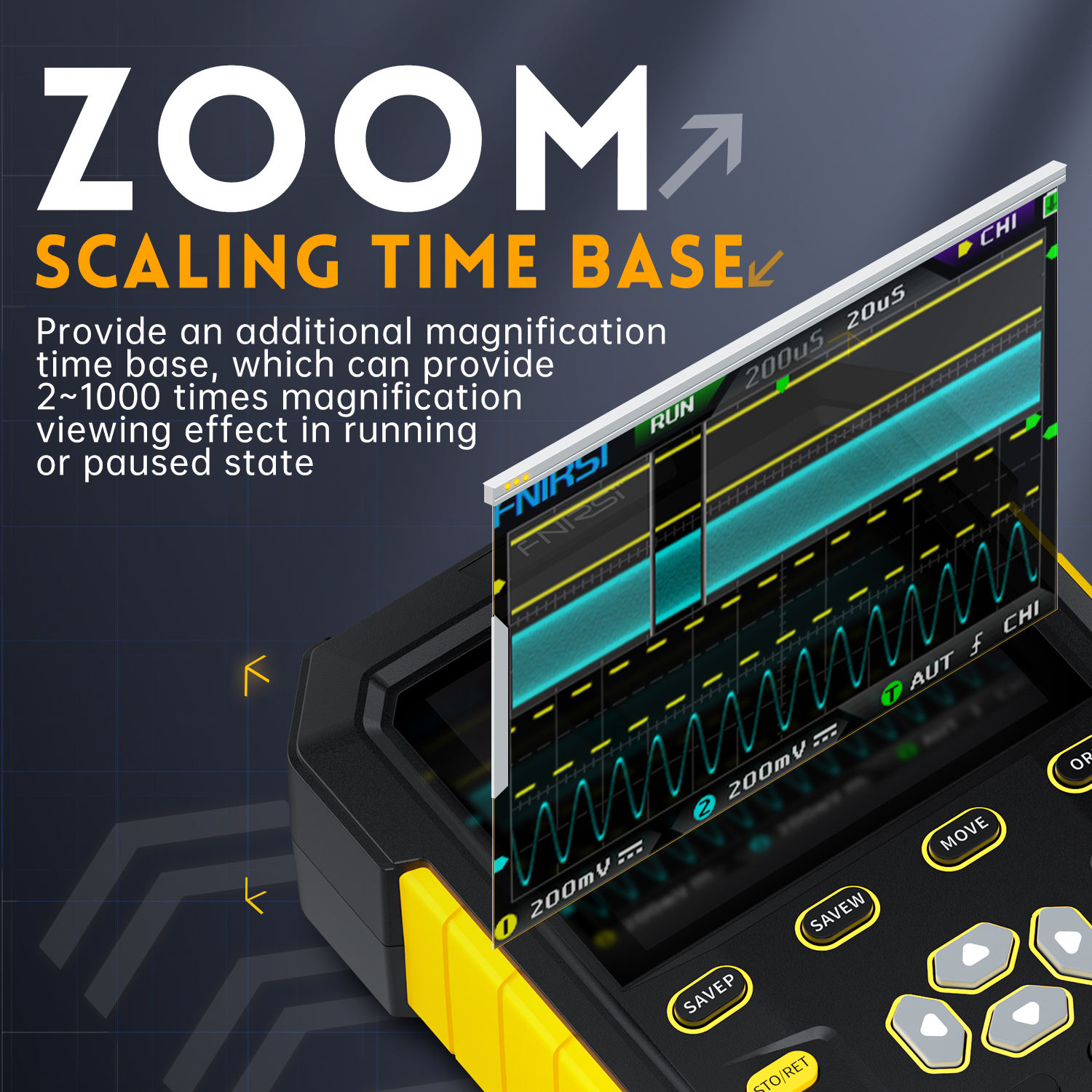 DPOX180H Handheld Fluorescent Digital Oscilloscope Dual Channel 2-in-1 Small Portable Instrument for Auto Repair 180M