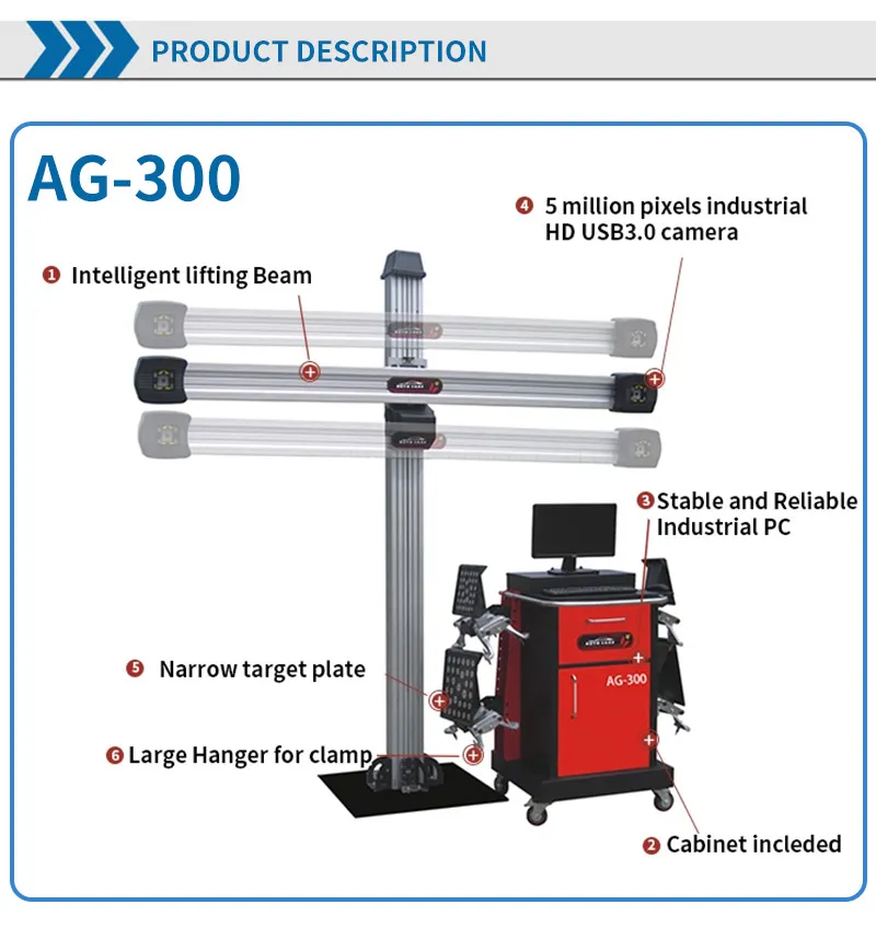 Car Automotive Alignment Wheel Alignment Machine Wheel Aligner Equipment with CE Made in China
