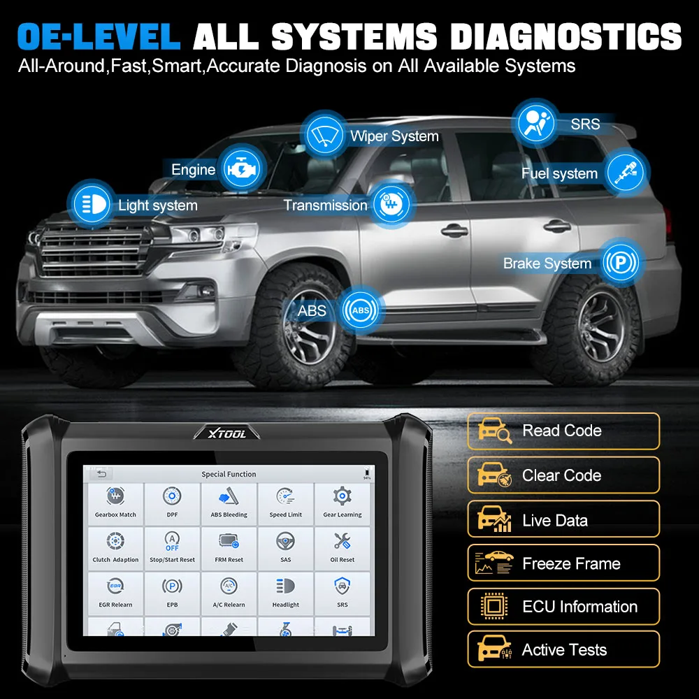 XTOOL D7S Active Tests