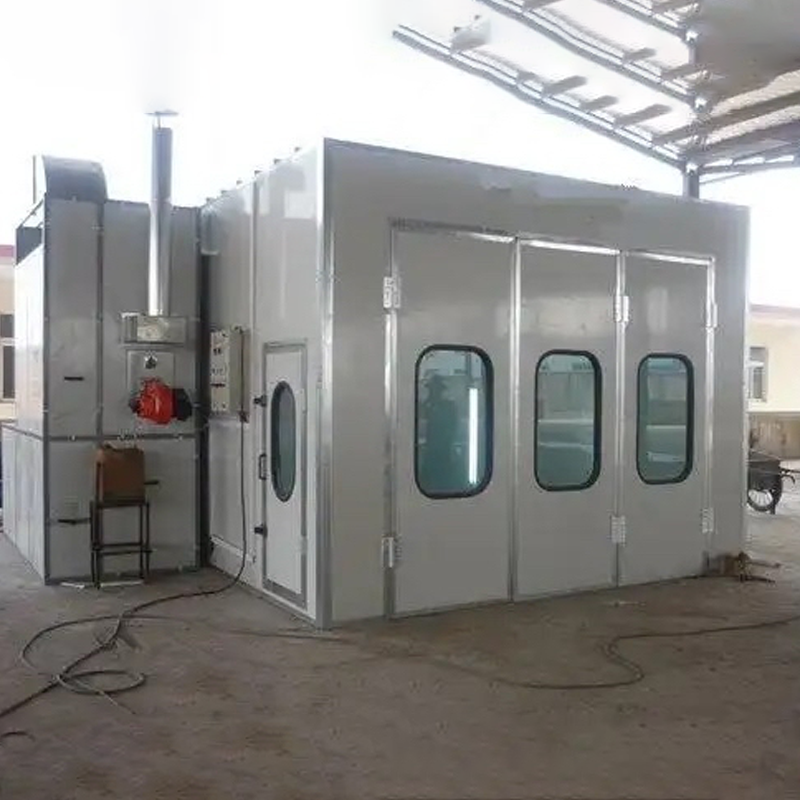 CE Approved Aoxin C30 Recirculating Car Spray Booth Baking Equipment Electric Diesel Burner Heating Centrifugal Fans LED