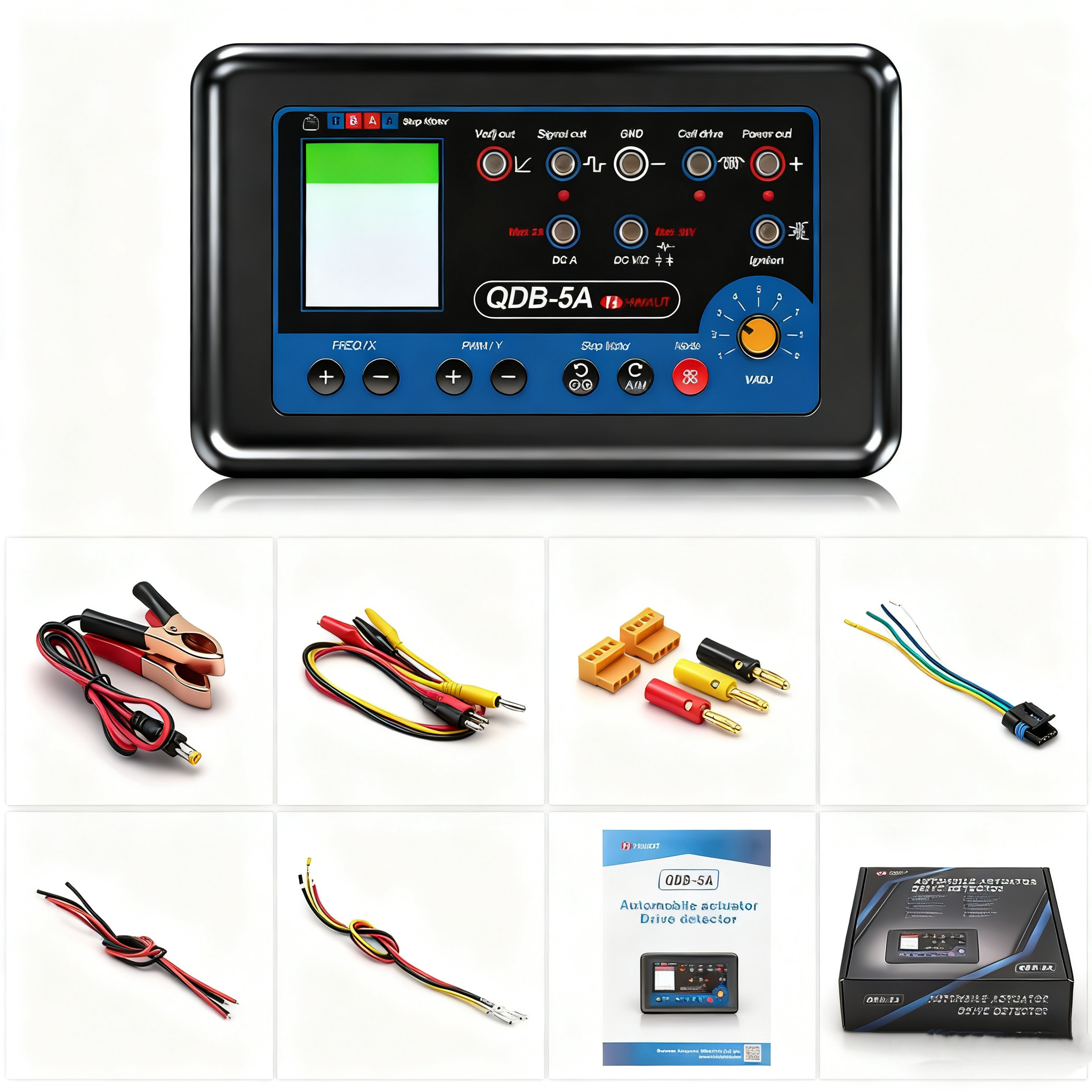 QDB-5A Automotive Ignition Coil Tester Car Oscilloscope Diodes Electrical Current Analyzer Auto Fault Detector Sensor Simulator
