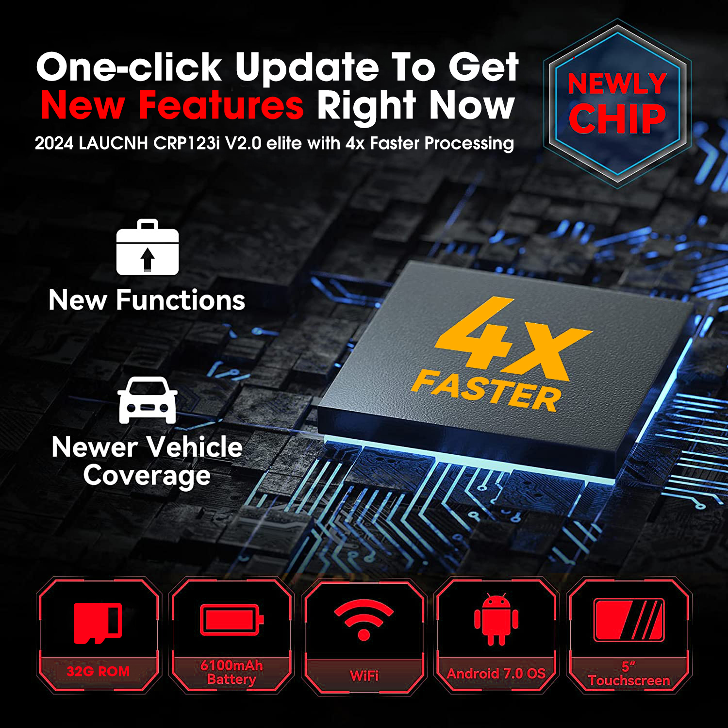 2026 elite diagnostic tool LAUNCH CRP123I V3.0 OBD2 scanner lifetime free update engine ABS SRS transmission automotive scanning