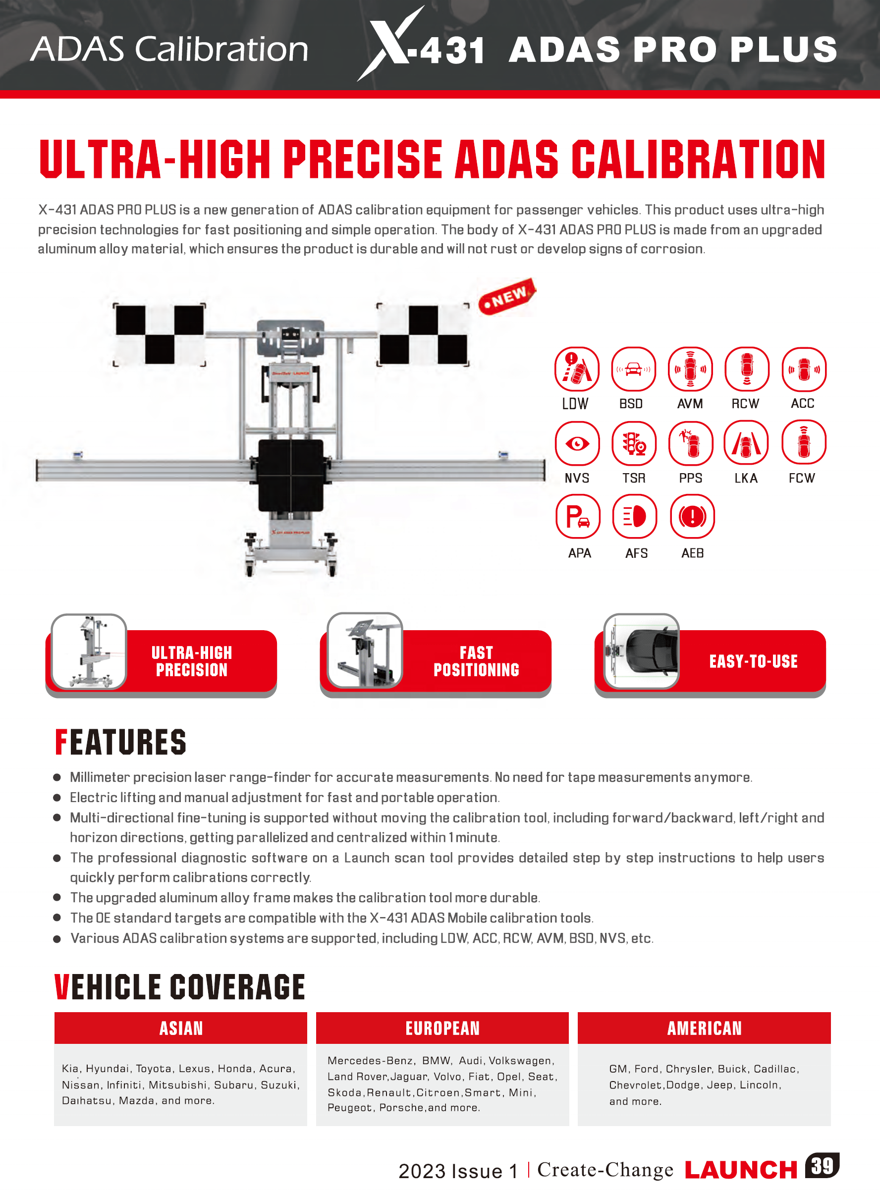 Launch X-431 ADAS MOBILE PLUS Diagnostic Scanner Ultra-high Precision ADAS Calibration Tool