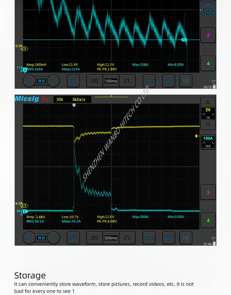 Micsig SATO1004 Automotive Repair Oscilloscope With Touchscreen