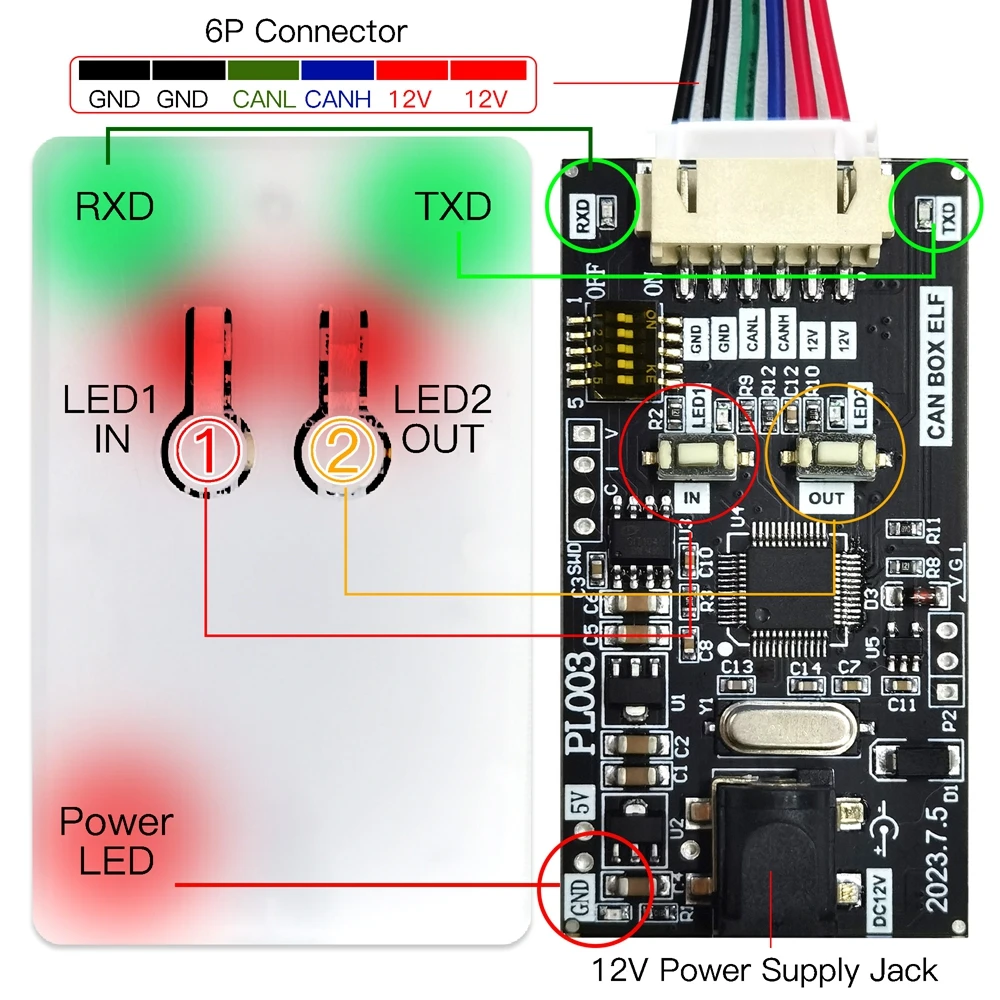 CTB003 Board Component View 1