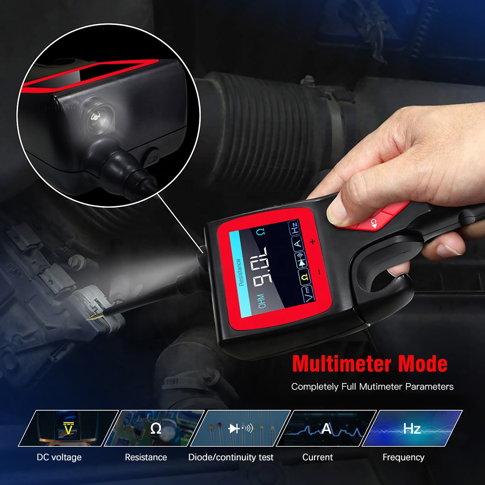 TopDiag Smart Hook P200 Automotive Electrical System Circuit Tester 9V-30V Relay Diode Oscilloscope Test