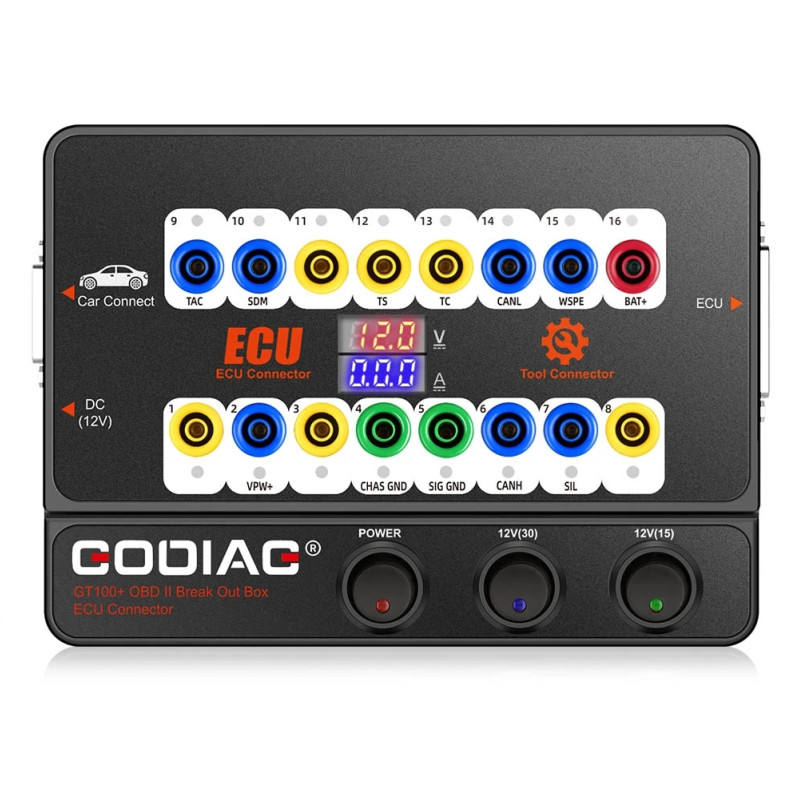 Automotive OBDII Protocol Engine Analyzer Communication Detection Systems Power Probe Godiag GT100 Plus Breakout Testing Plastic