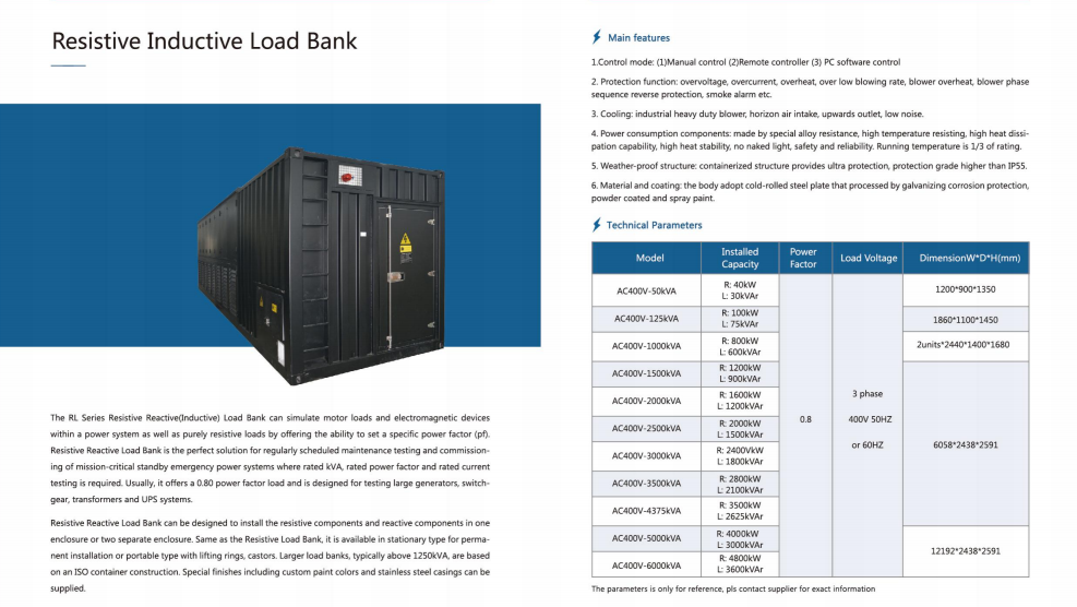 Electronic Test Equipment Sales 10KW Resistive Load Bank for Generator Ups Testing