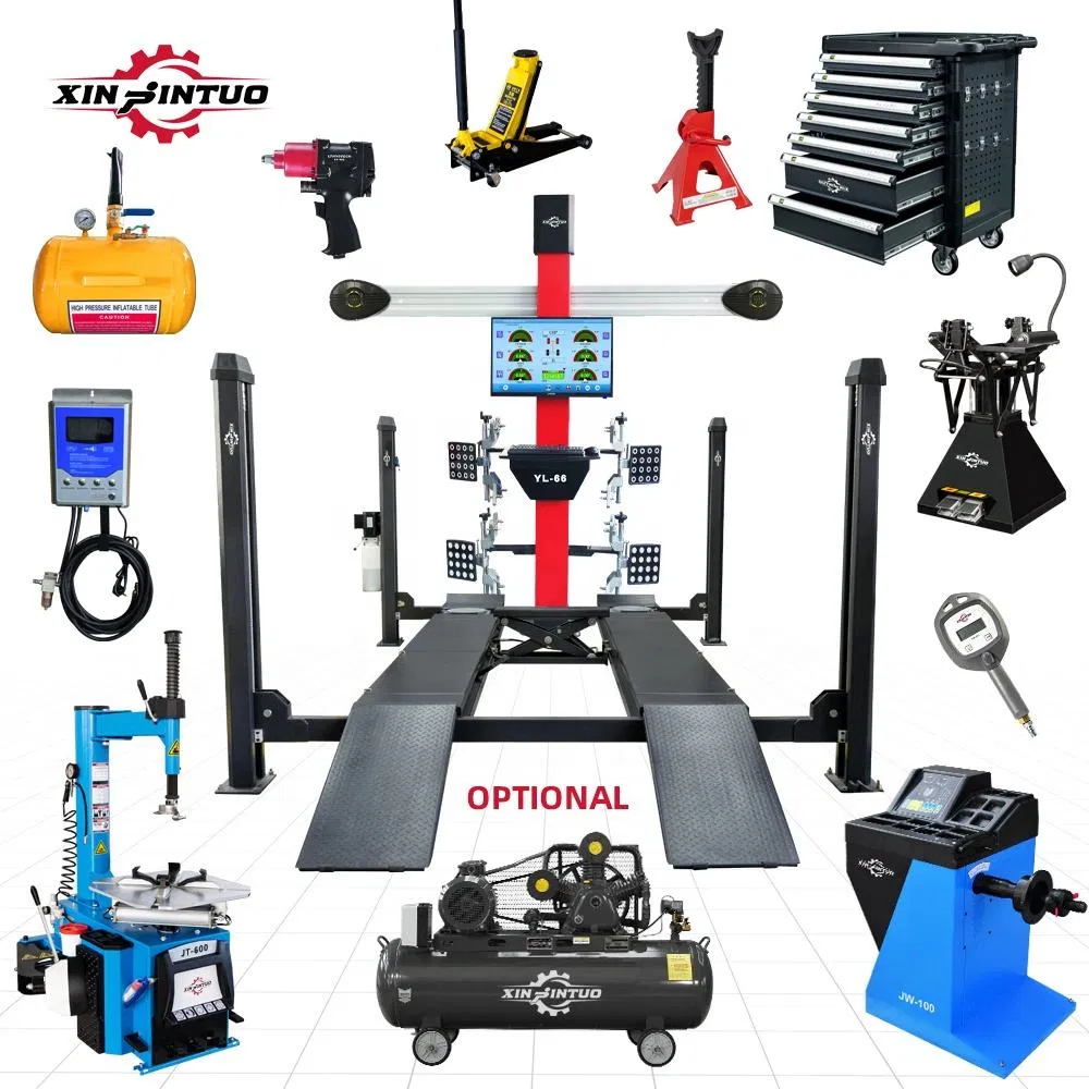 Xinjintuo Tyre Fitting Changing Service Hydraulic Car Lifter Wheel Alignment Machine Workshop Equipment