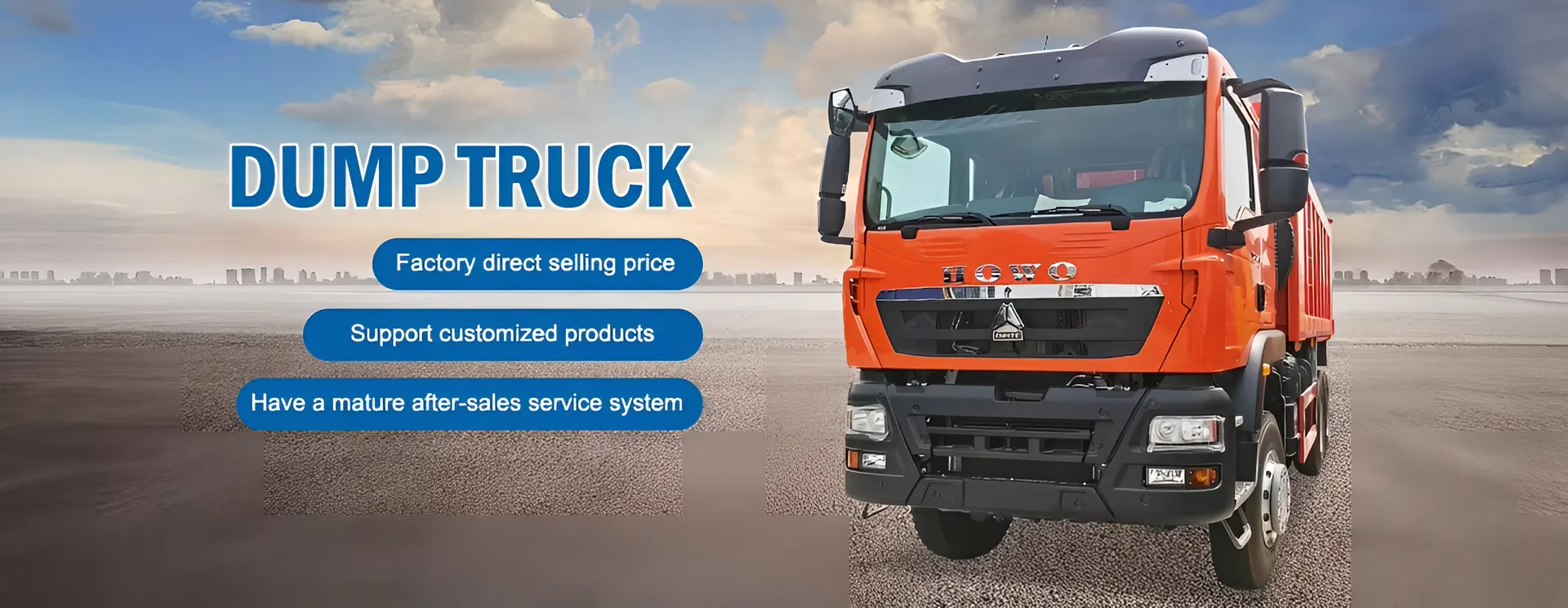 HOWO Tipper Truck Construction Equipment for Contractor Projects