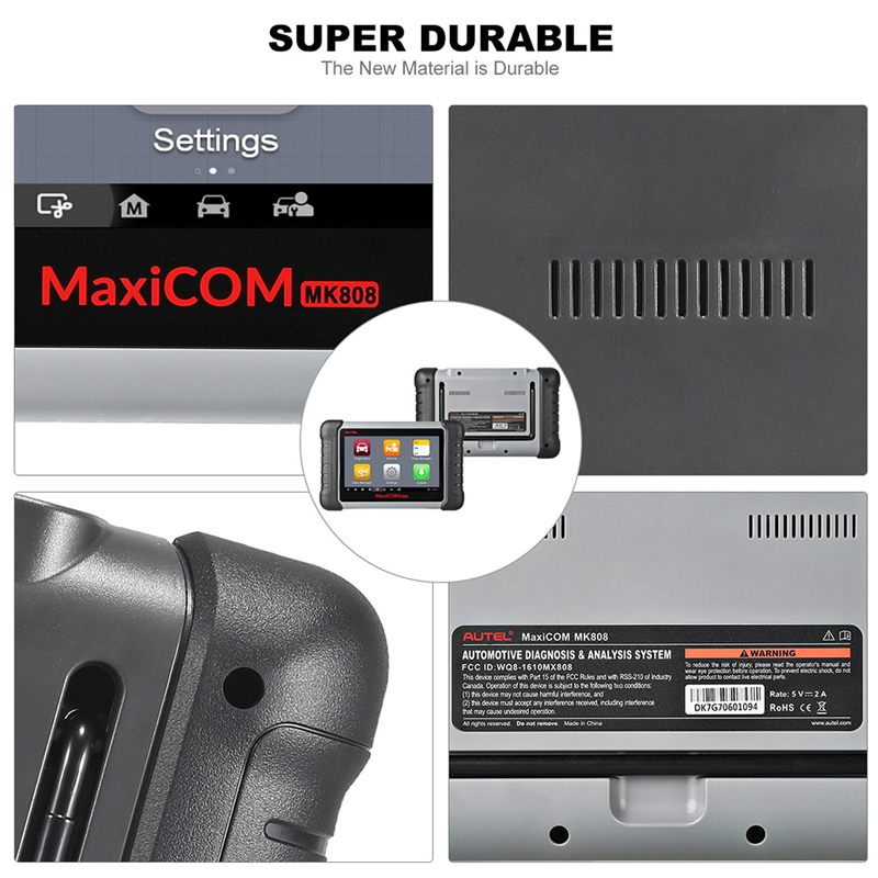 Autel MaxiCOM MK808 OBD2 Automotive Scanner with Oil Reset, EPB, BMS, SAS, DPF,TPMS,IMMO (MD802+MaxiCheck Pro) Better Than EU908