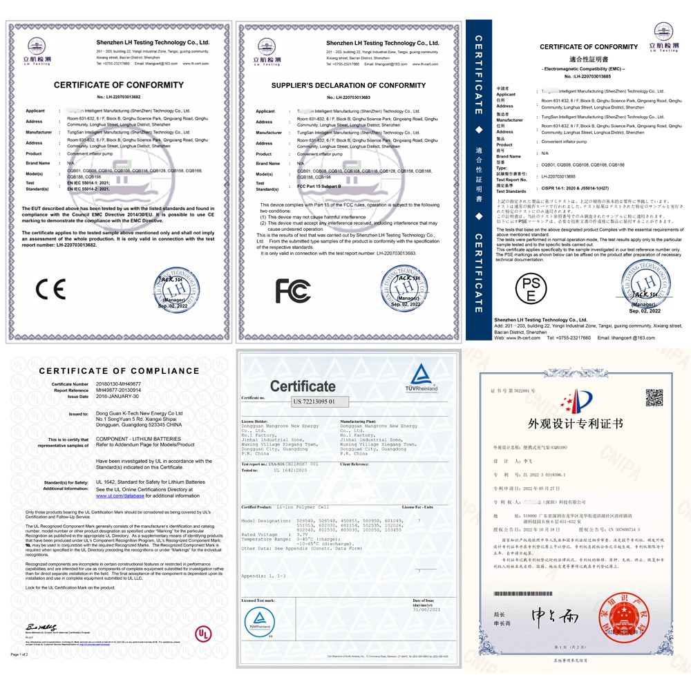 TPMS Sensor Certifications