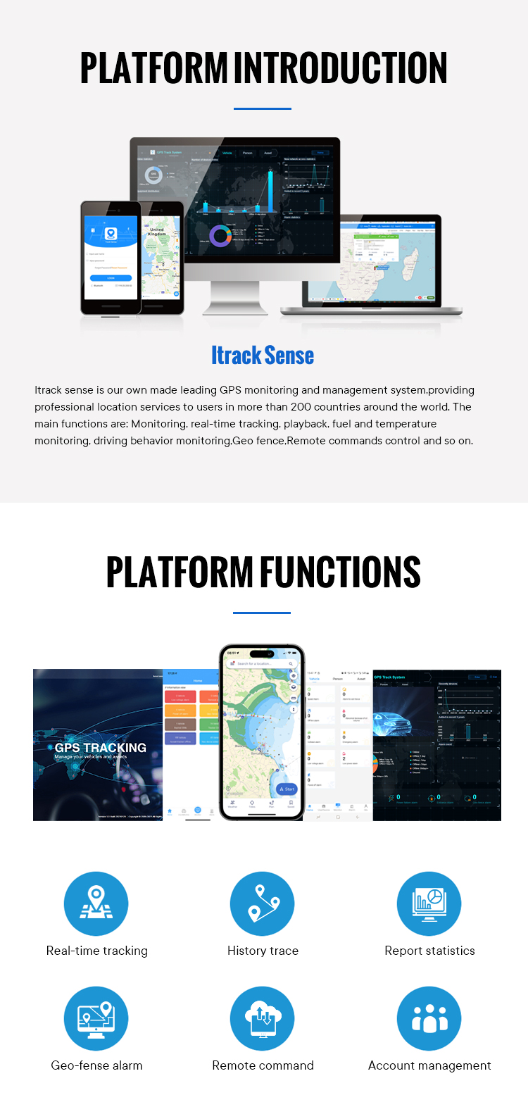 Professional Gps Tracking Monitoring System for Fleet Management Support Cars Trucks Trailers Logistic Management