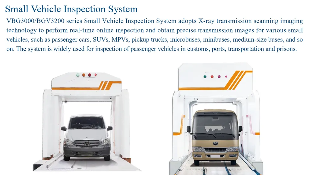 BGV3000 X-ray Small Vehicle Inspection System - Inspection Process