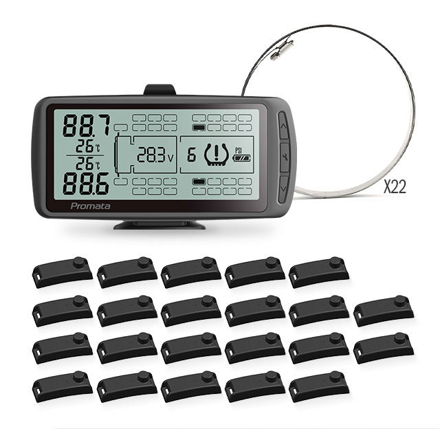 Truck Fleet TPMS System with GPS Tracker Digital External Sensor for up to 110 Wheels Tire Pressure Monitor
