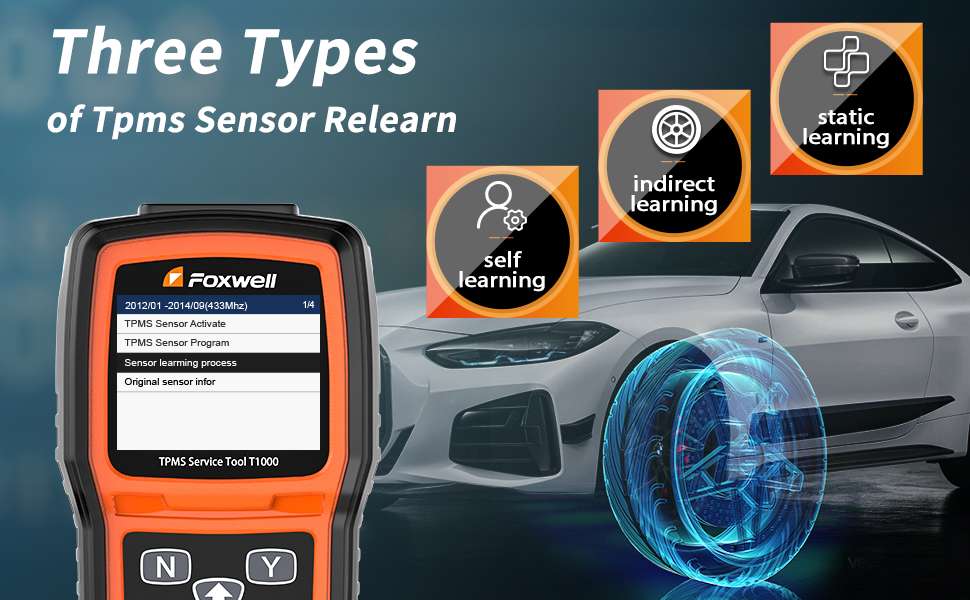Three Types of TPMS Sensor Relearn