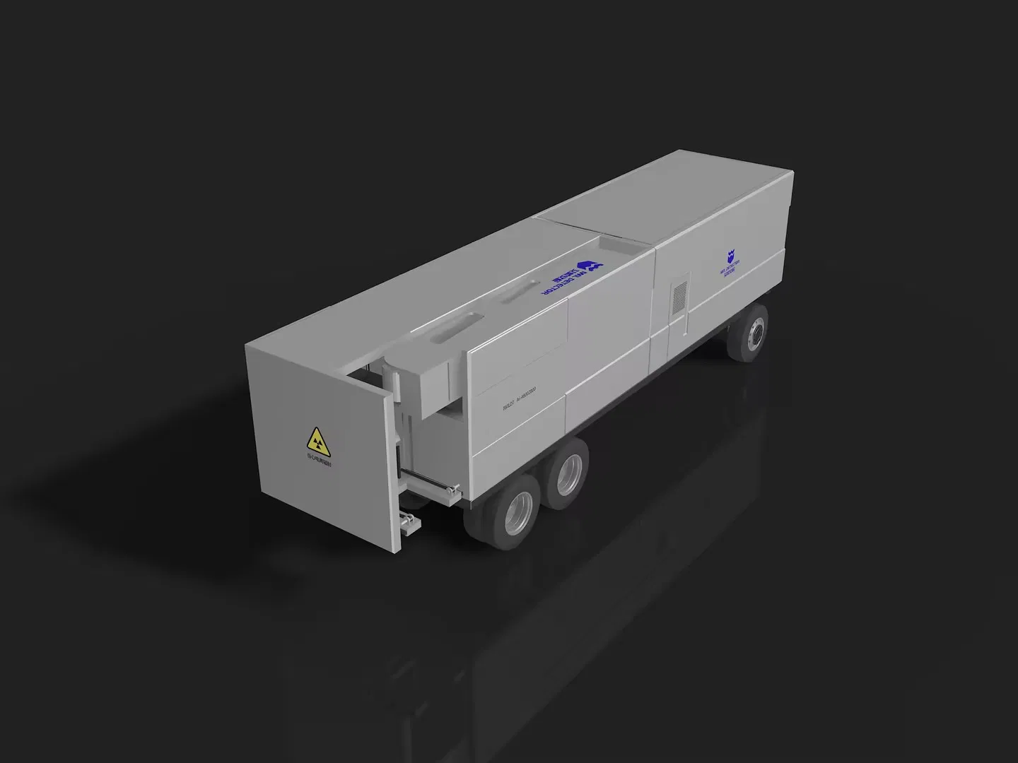 350 mm Thick Steel Plate Penetration Rail Mobile Vehicle Security Inspection System