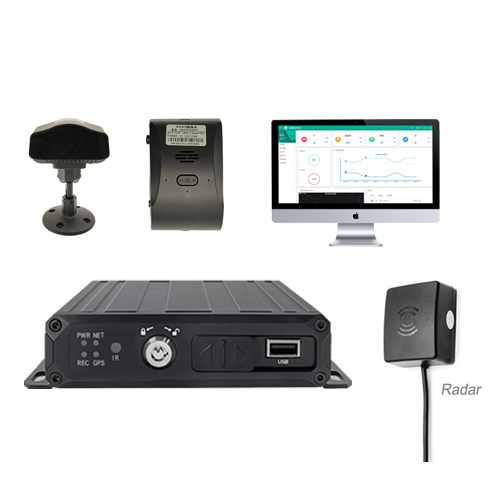 AI MDVR Driver Status Monitor DMS+ADAS+BSD+radar Fleet Management System