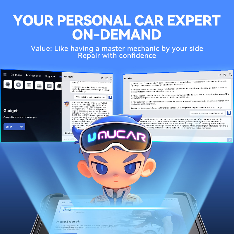 MUCAR 892BT AI Function Obd2 Car Scanner Full System ECU Coding Bidirectional Software Free Update Automotive Diagnostic Tools