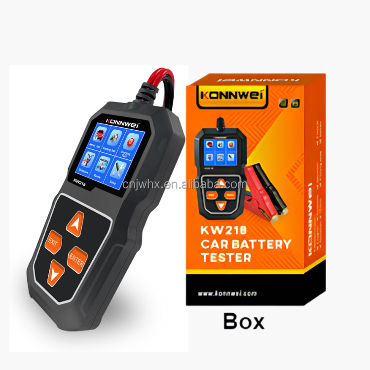Customizable Battery Tester Electrical System Analyzer KONNWEI KW218 Professional Automotive Battery Diagnostic Tool