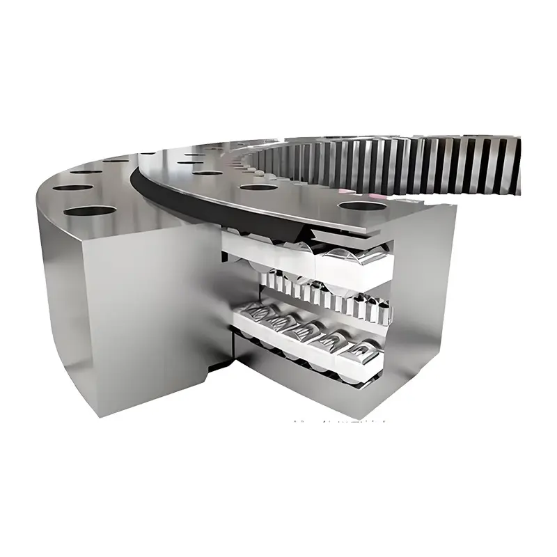 China Suppliers Factory Non-Toothed Three-Row Cylindrical Roller Slewing Bearing for Heavy Load Applications