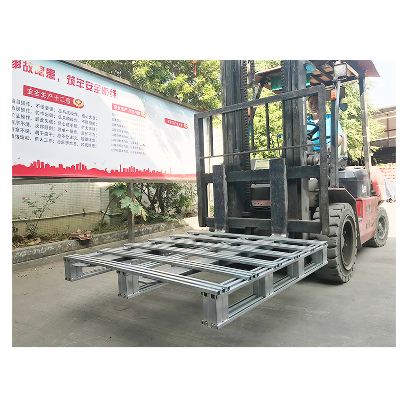 Steel Pallet Heavy Duty Factory Galvanized Steel Pallets  Forklift Two Entry Factory Metal Galvanized Steel Pallet