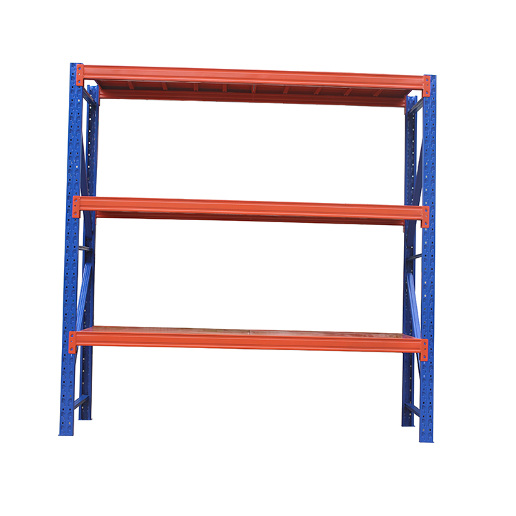 Heavy Duty Adjustable Powder Coated Steel Beam Racks with Long Span Warehouse Racking System Corrosion Protection for Storage