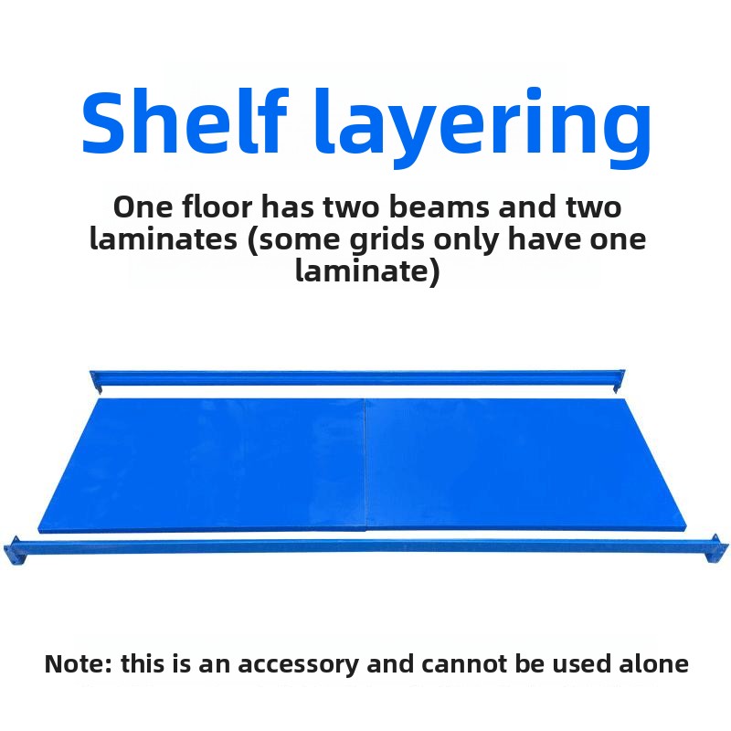 Factory Wholesale Light 100KG Two Layers Blue Adjustable Beam Iron Laminate Column Rack Accessories Warehouse Shelves