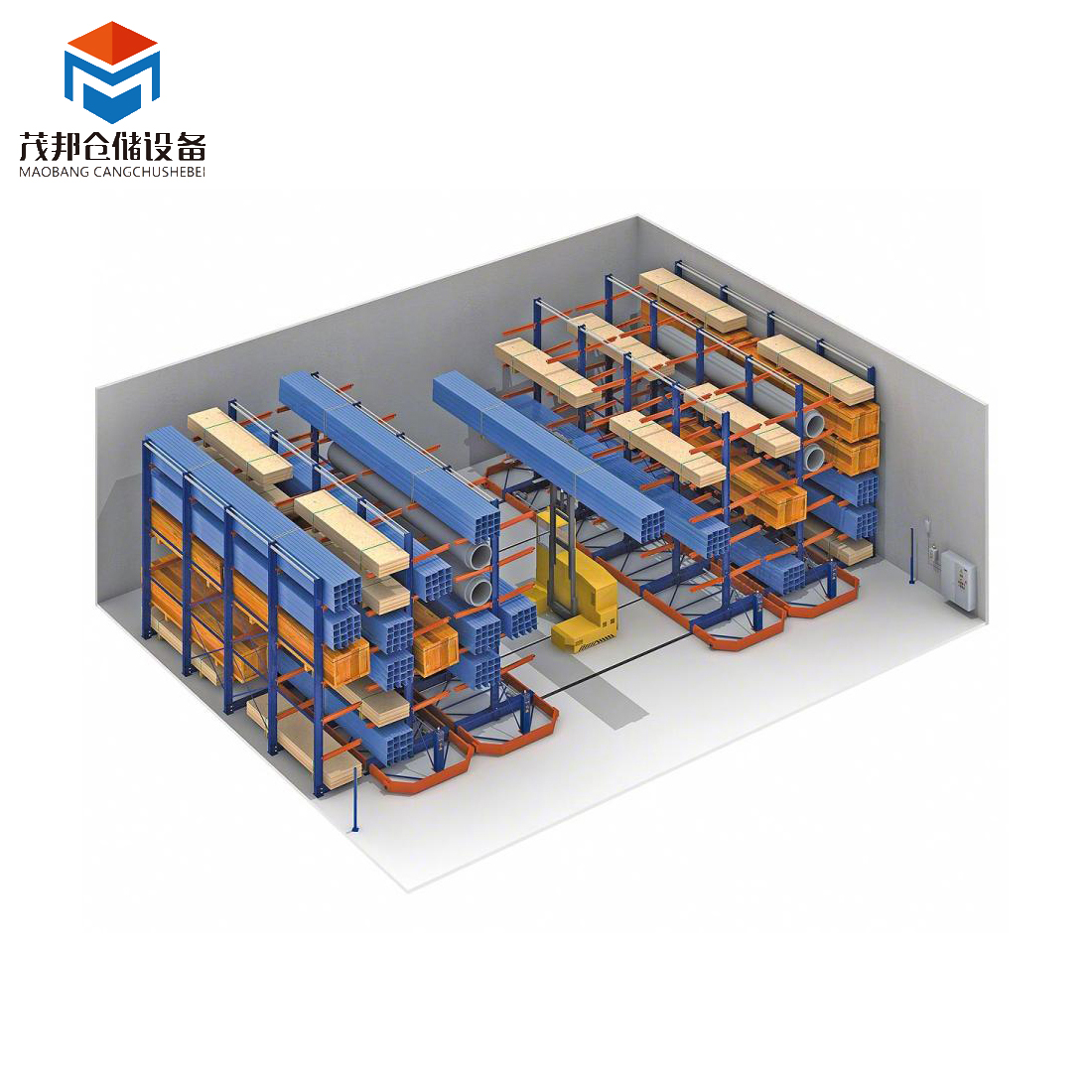 Double-deck Bike Rack Cantilever Assemble Warehouse Rack and Cantilever Racking Shelves