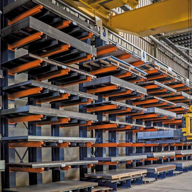 Double Side Assemble Cantilever Rack Warehouse Cantilever Racking  Heavy Duty Adjustable Cantilever Storage Rack