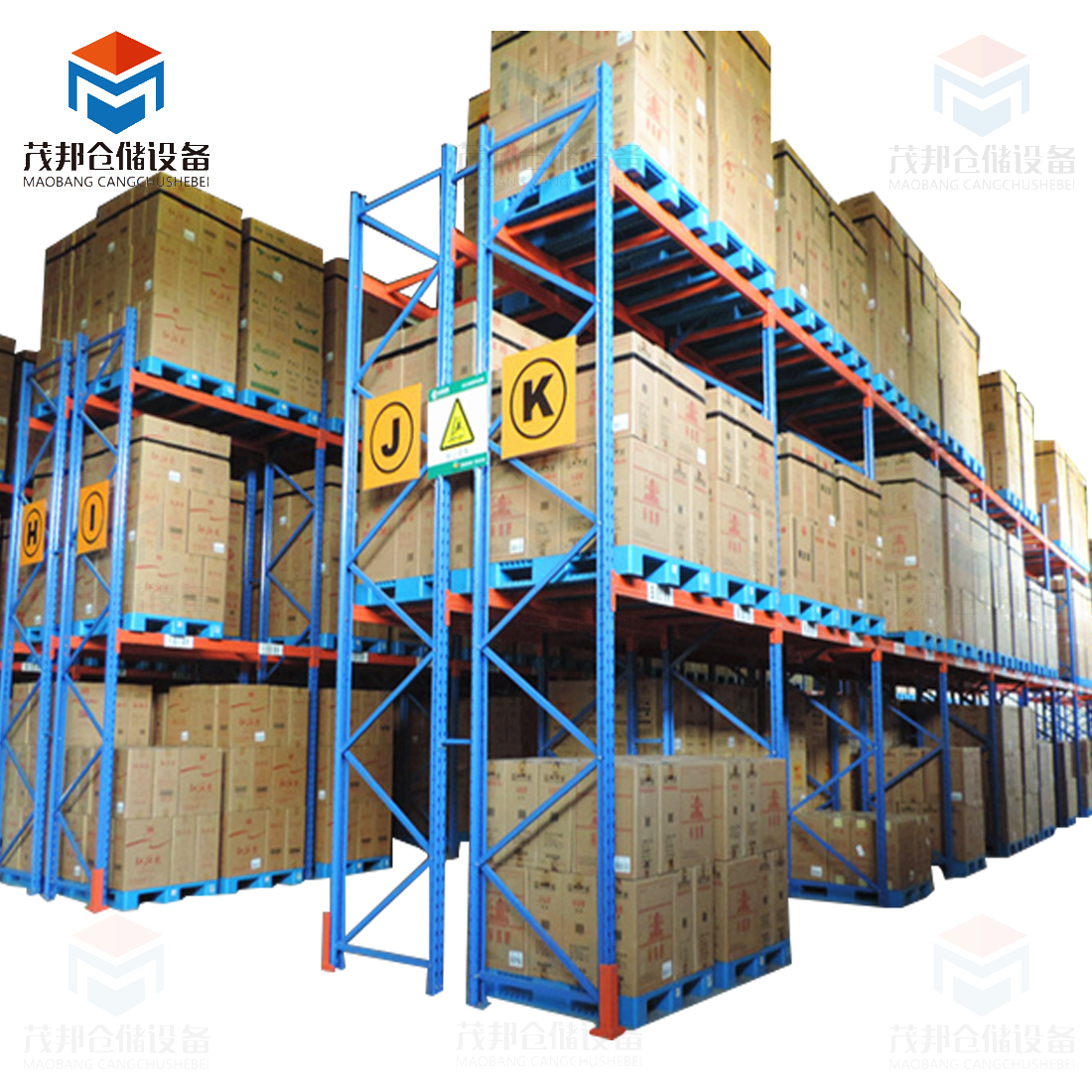 High Strength Beam Type Pallet Racking Heavy Load Warehouse Storage Shelf Metal Storage Rack for Industrial Warehouse