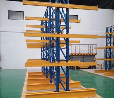 Horizontal Sheet Metal Storage Ccantilevered Column System Cable Storage Rack