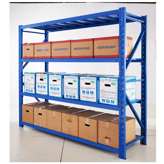 Maobang Multi-Functional Steel Medium Duty 4-Tier Warehouse Rack-Easy Assembly Customizable Size Powder Coated 3-Year Warranty