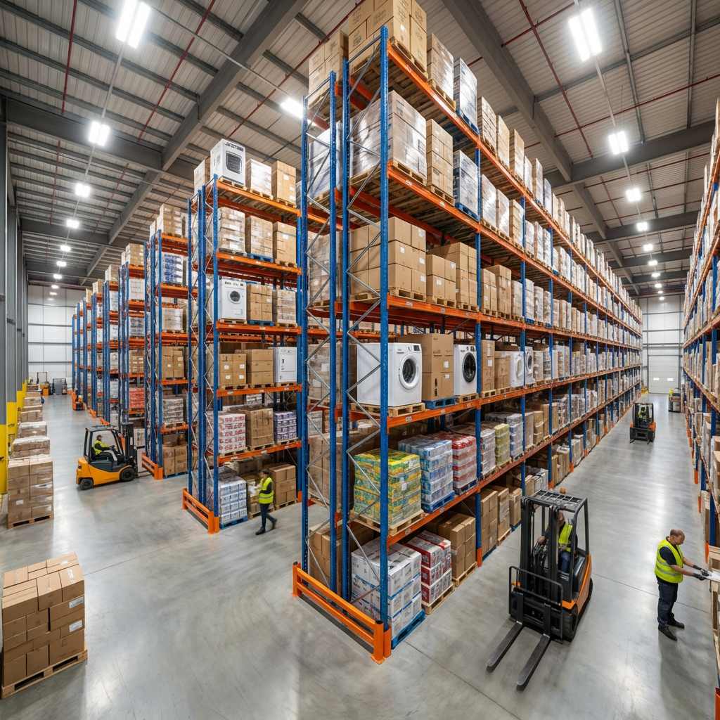 Heavy Duty Selective Pallet Racking System for Warehouse Storage