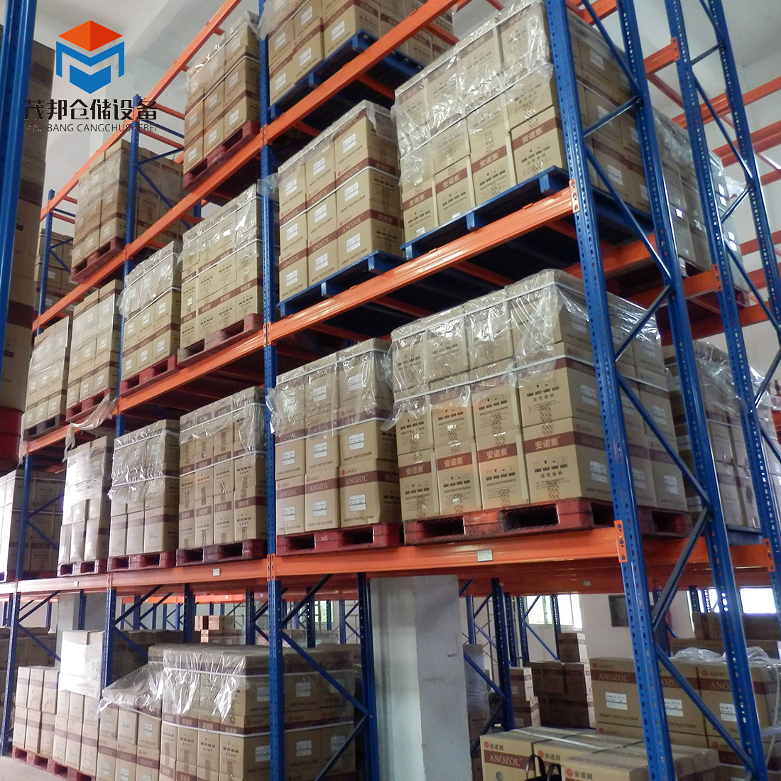 High Capacity Adjustable Steel Factory Warehouse Storage Rack 800KG Boltless Rack Heavy Duty Teardrop Pallet Racking