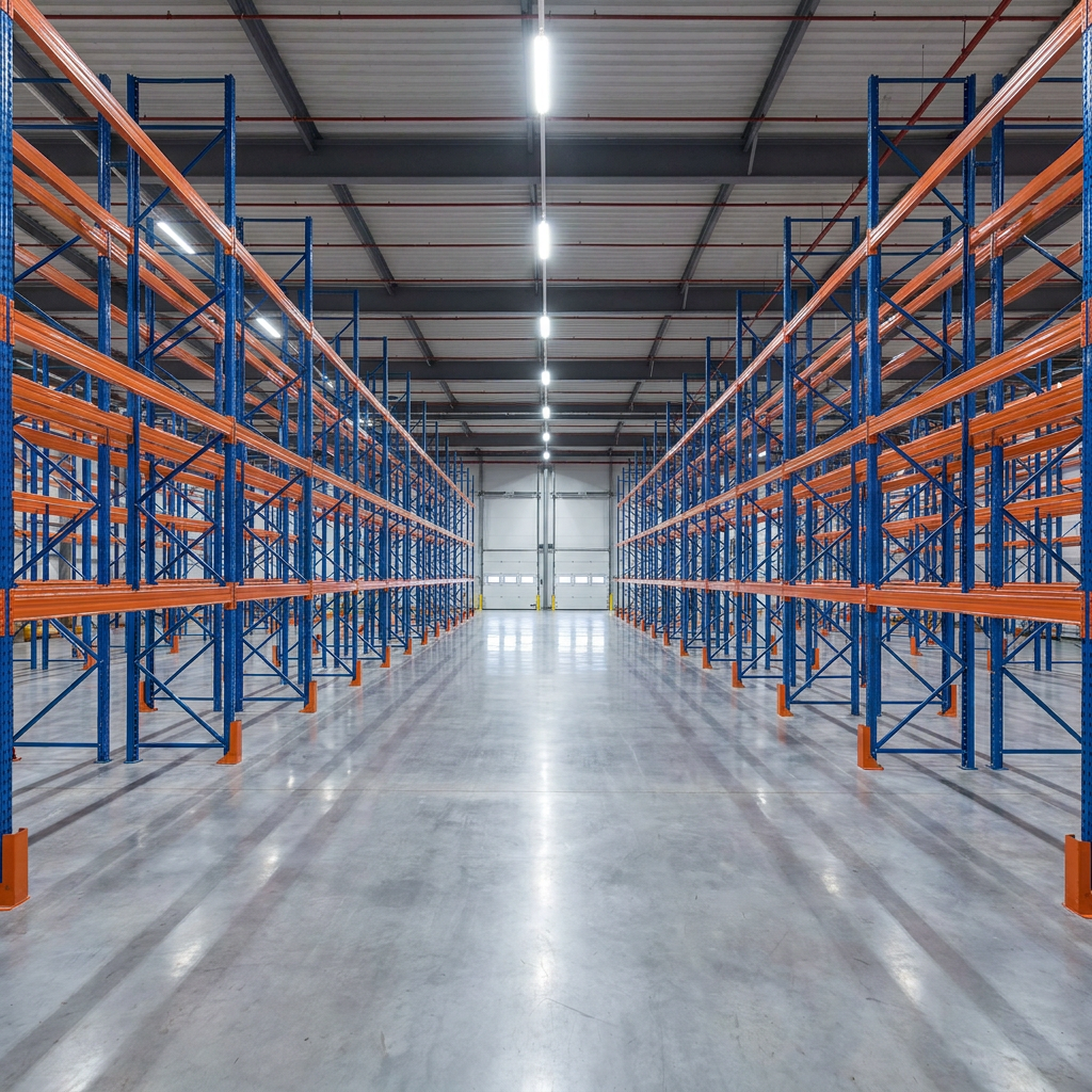 Warehouse Standard Selective Pallet Racks with Heavy Loading Steel Beams