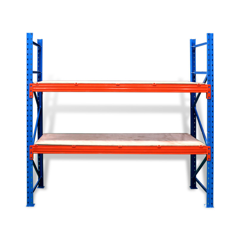 Customized Wholesale Storage Heavy Duty Thickened Beam Type Warehouse Pallet Rack High Position 3D Blue/Red Warehouse Rack