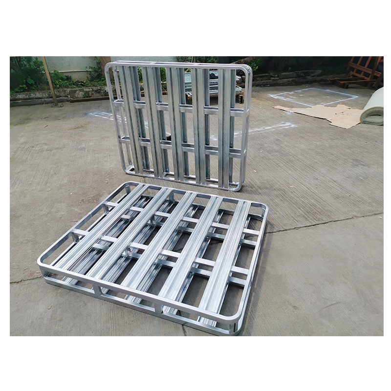 Steel Pallet Heavy Duty Factory Galvanized Steel Pallets  Forklift Two Entry Factory Metal Galvanized Steel Pallet