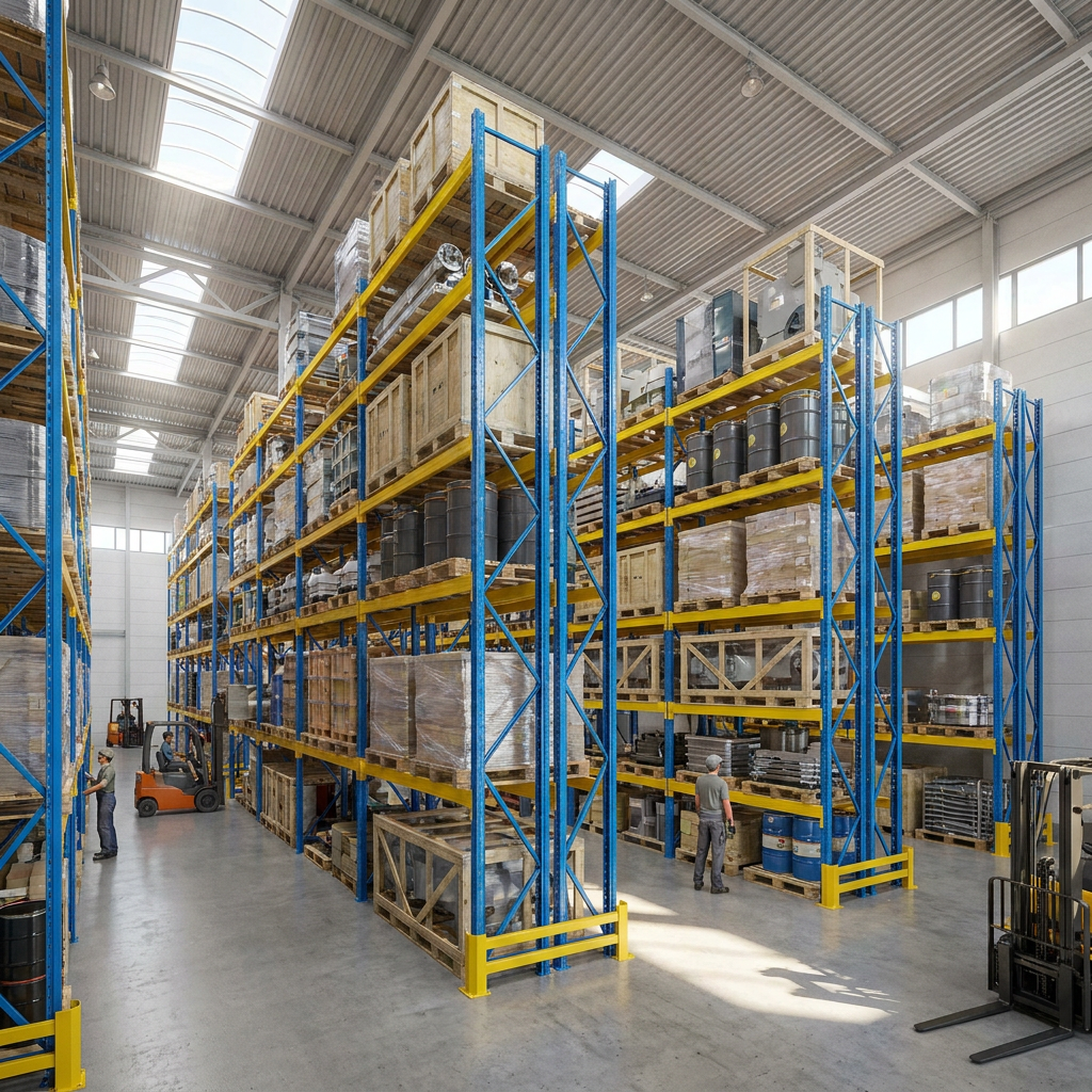 Selective Pallet Racking System Heavy Duty Warehouse Rack with Adjustable Beams
