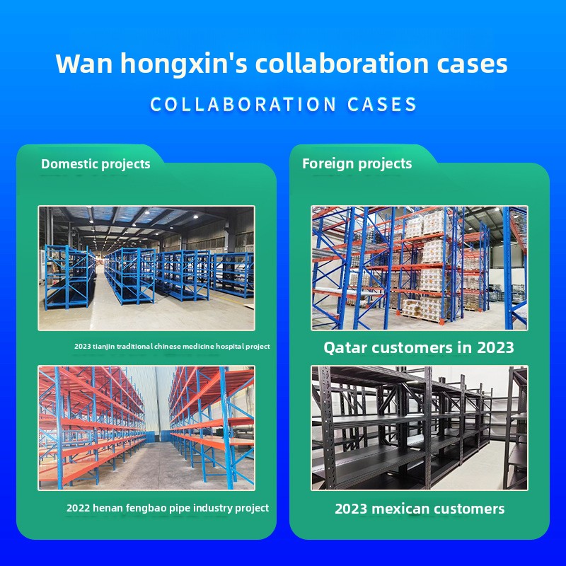 Heavy-duty Blue/orange Multi-layer Rack Warehouse Beam-type Factory High-position Pallet Storage Wholesale Direct Supply